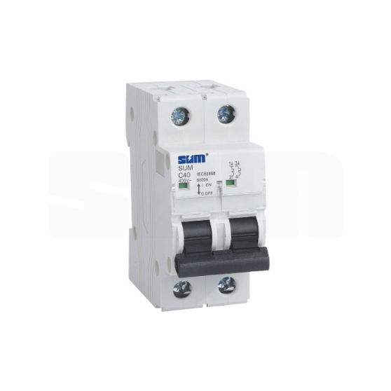 SUM 9 Series Miniature Circuit Breaker- Double Pole (2P)